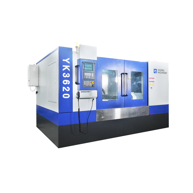 Máquina de intervención de engranaje horizontal de 6 eje para piezas de trabajo de eje largo